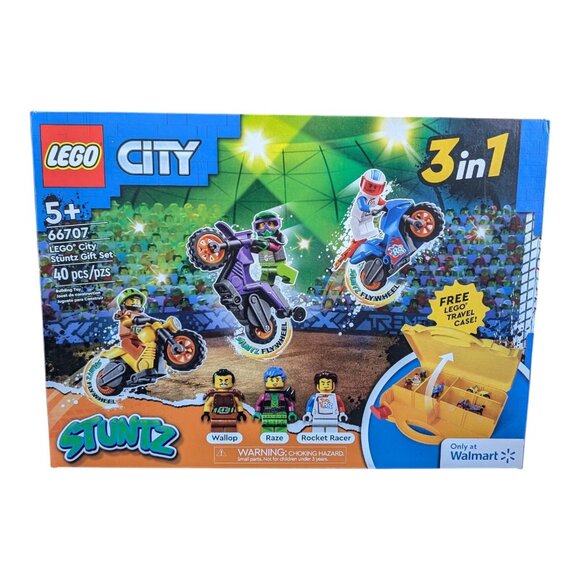 Lego City Stuntz Gift Set 3 in 1 With Free Lego Travel Case 66707 Building Toy - Picture 1 of 3